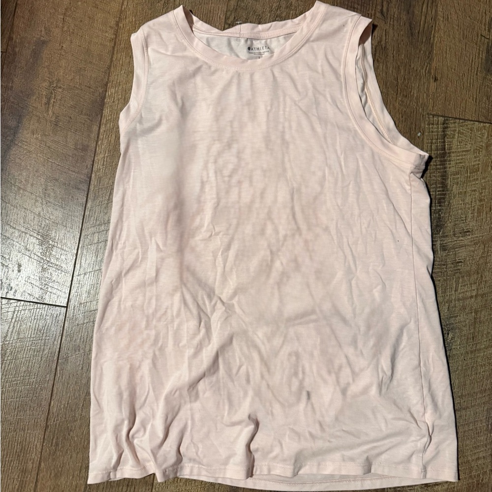Athleta Light Pink Muscle Tee